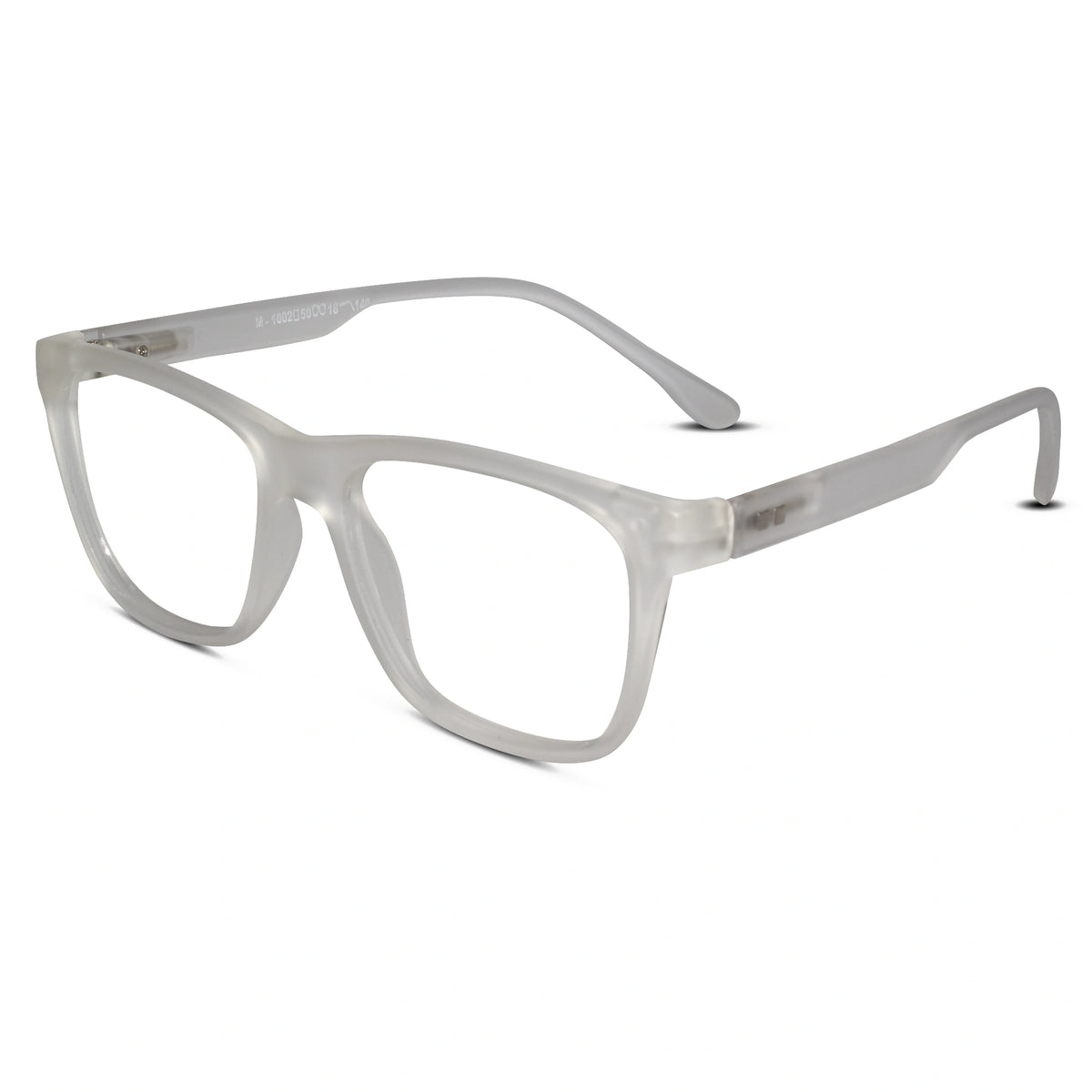 Urban Matte-Icy White Transparent Eyeglasses & Computer Glasses For Men & Women