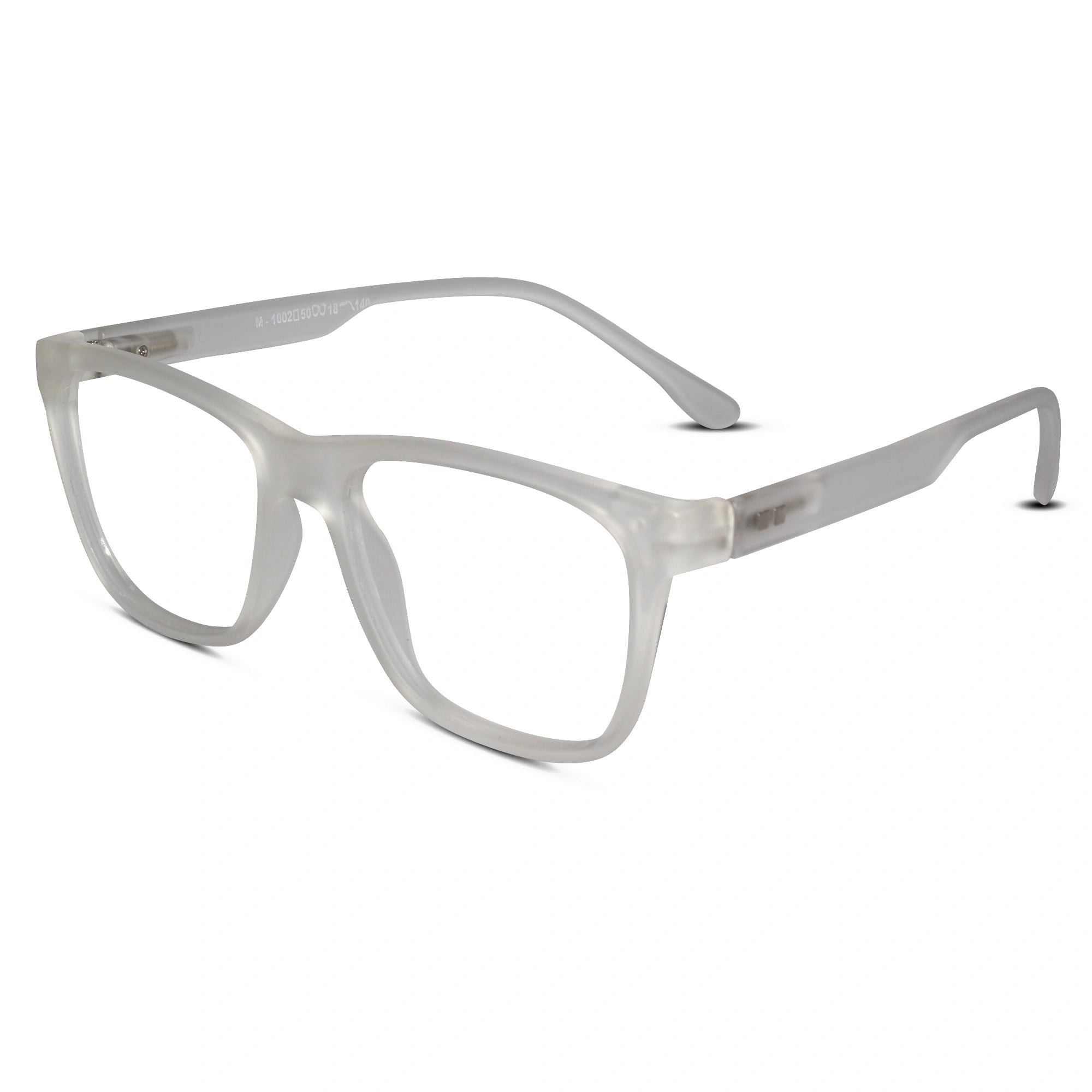 Urban Matte-Icy White Transparent Eyeglasses & Computer Glasses For Men & Women LKE1G1001-WHT