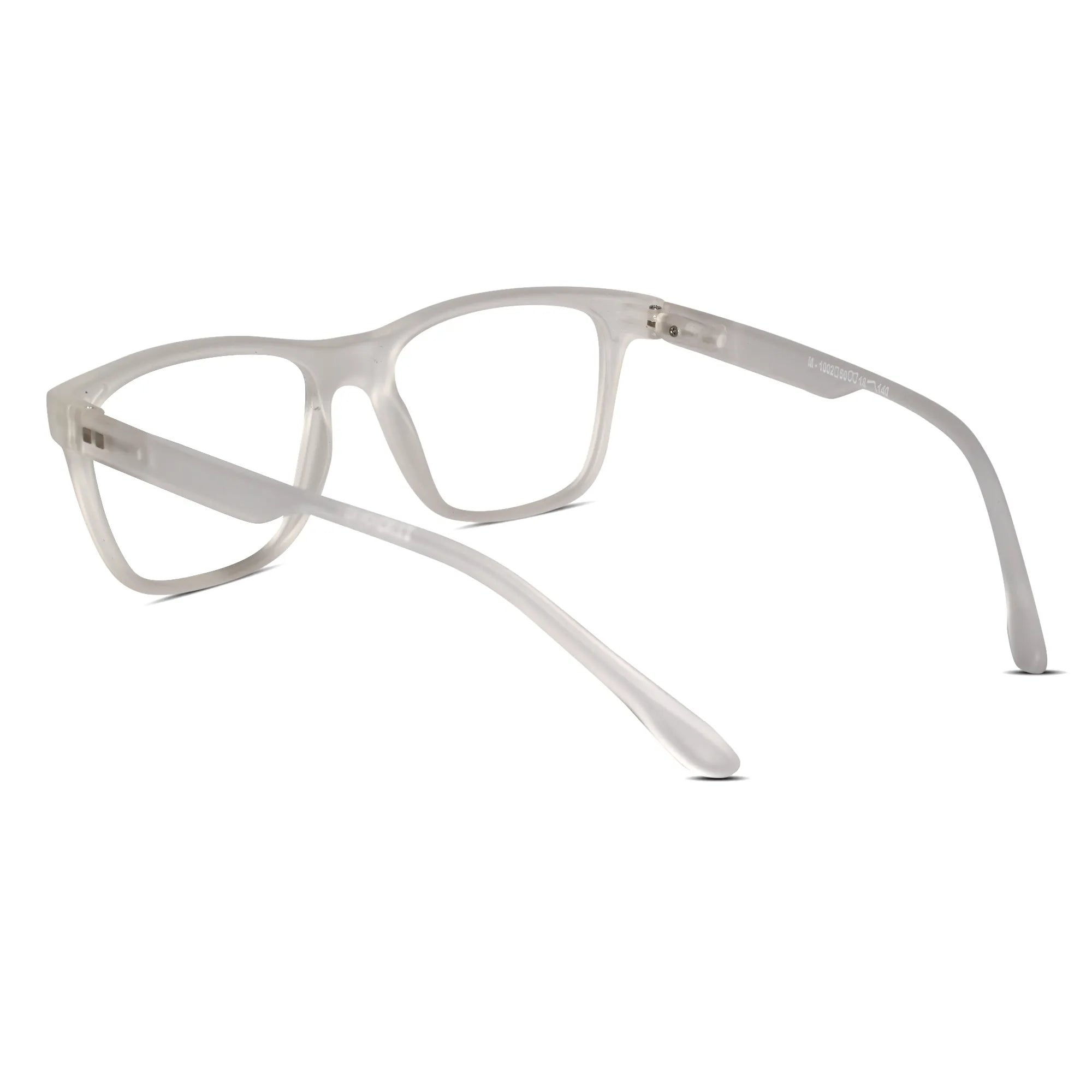 Urban Matte-Icy White Transparent Eyeglasses & Computer Glasses For Men & Women LKE1G1001-WHT