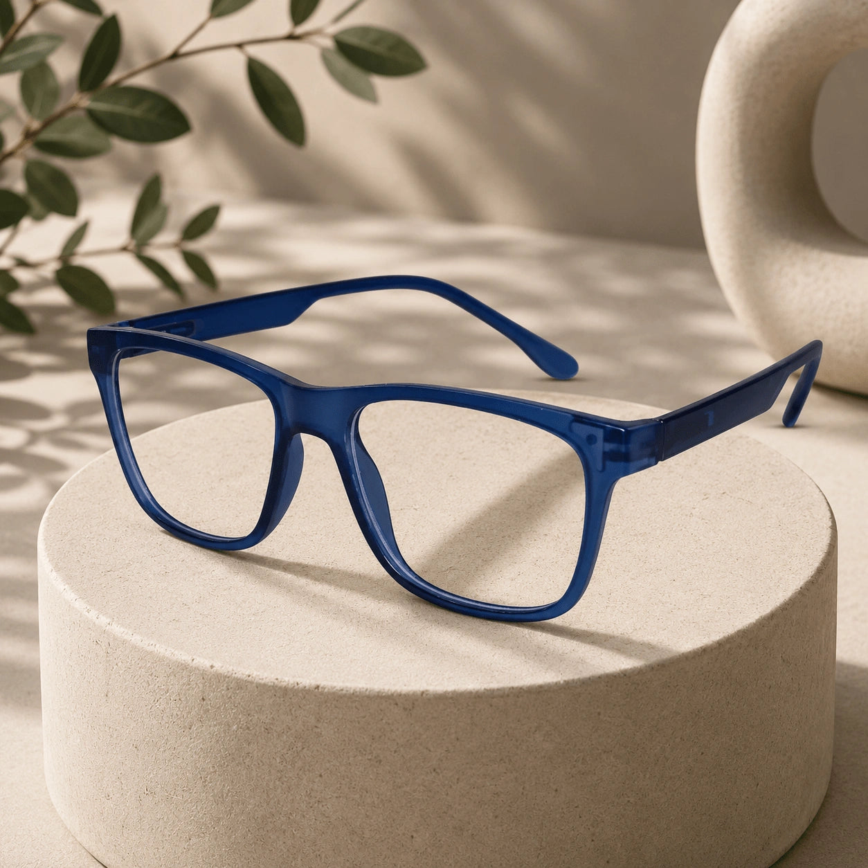 Urban Matte-Ocean Blue Rectangular Eyeglasses & Computer Glasses For Men & Women LKE1G1001-BLU