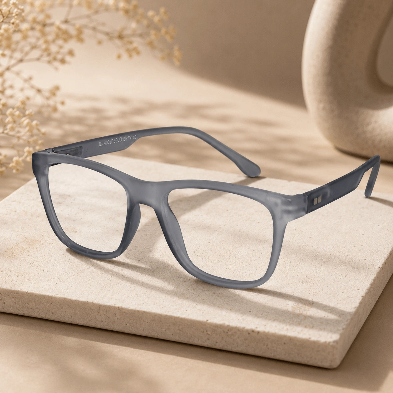 Urban Matte-Smokey Grey Eyeglasses & Computer Glasses For Men & Women LKE1G1001-GRY