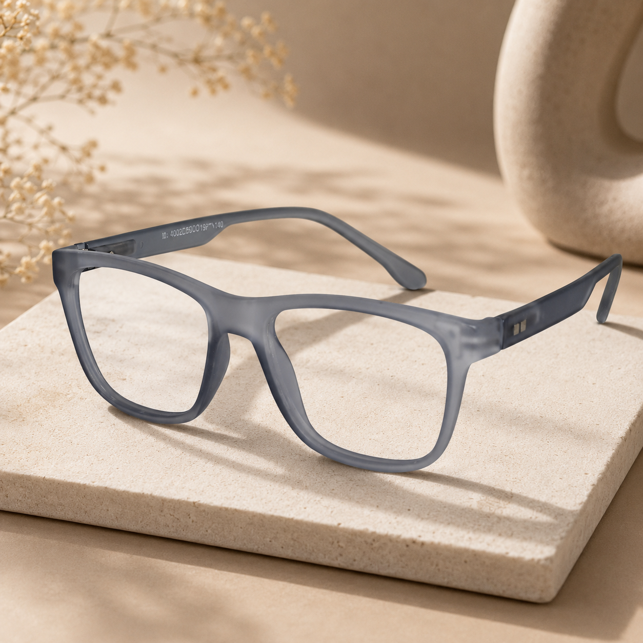 Urban Matte-Smokey Grey Eyeglasses & Computer Glasses For Men & Women LKE1G1001-GRY
