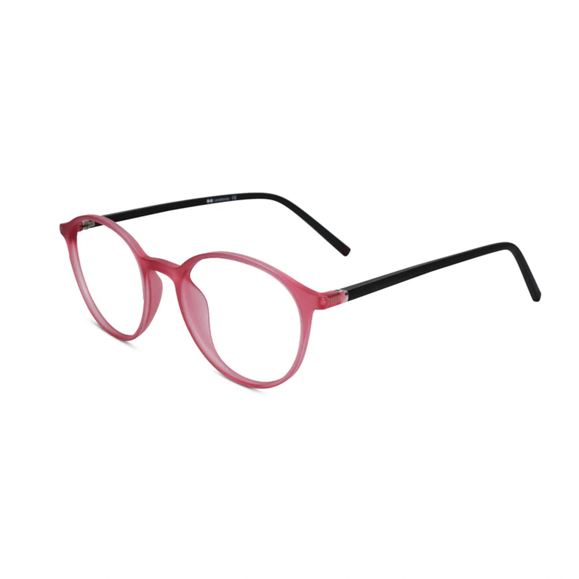 VINTAGE Ultra Light Matt Pink Round Eyeglasses For Men & Women LKE05-PNK