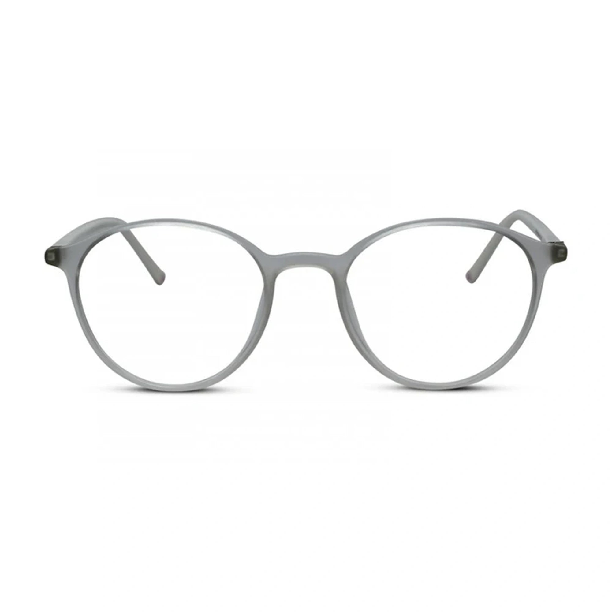 VINTAGE  Ultra Light Matt White Round Eyeglasses For Men & Women LKE05-WHT