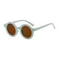 Vintage Round Sunglasses For Kids LKSK83108-GRN