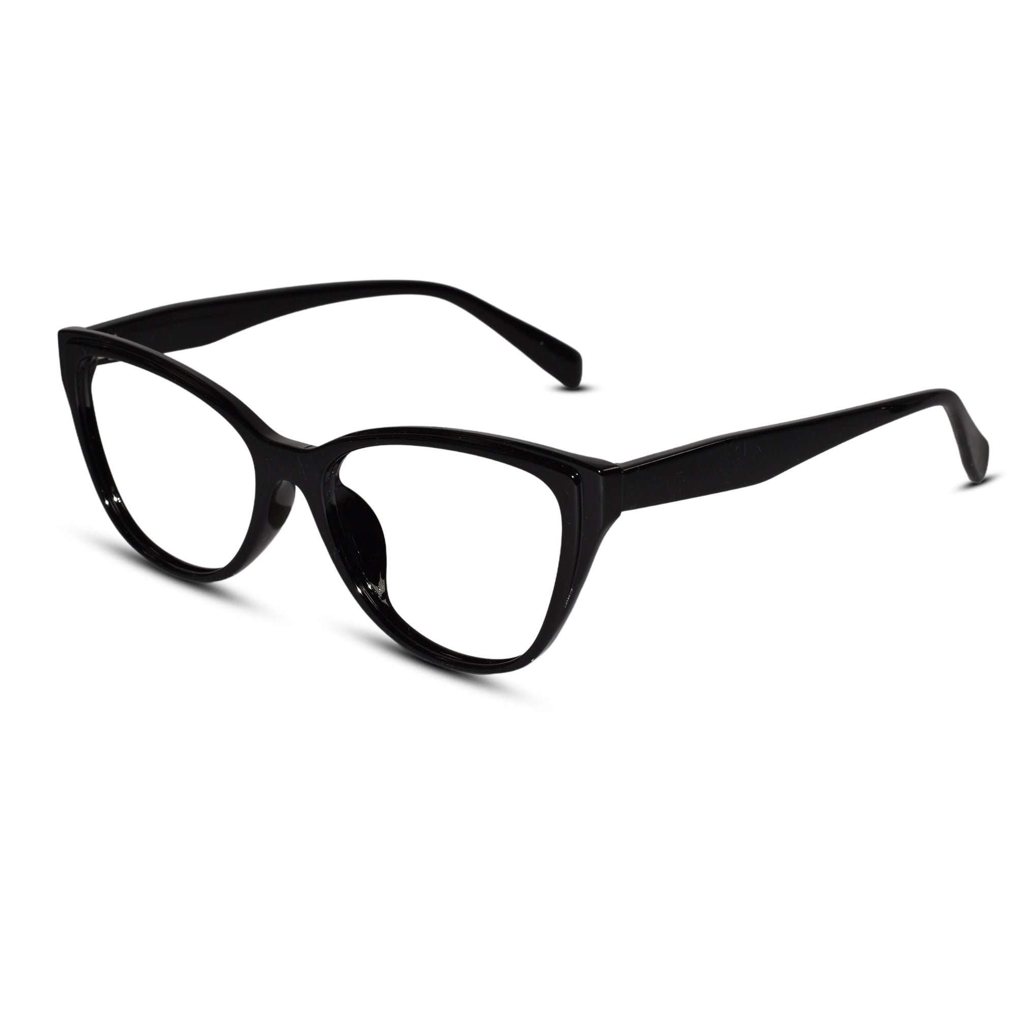 Vintage Black  Cateye Eyeglasses For Women LKE23058-BLK