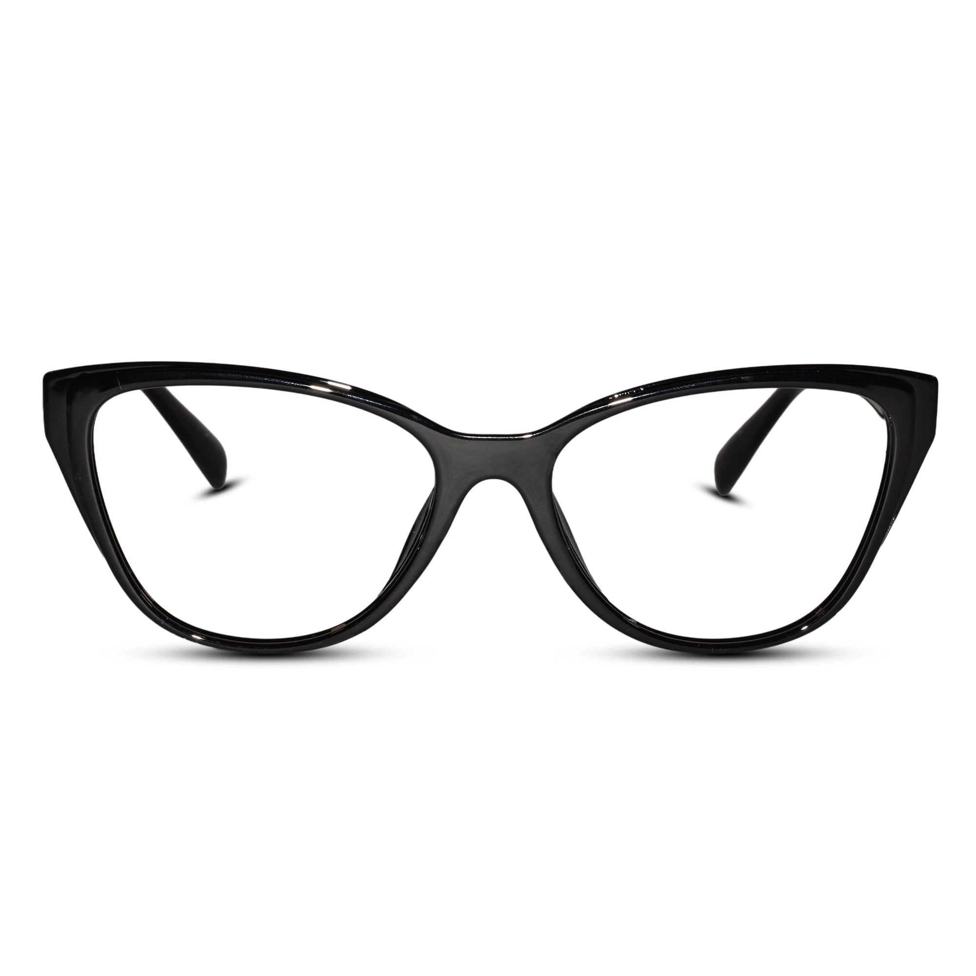 Vintage Black  Cateye Eyeglasses For Women LKE23058-BLK
