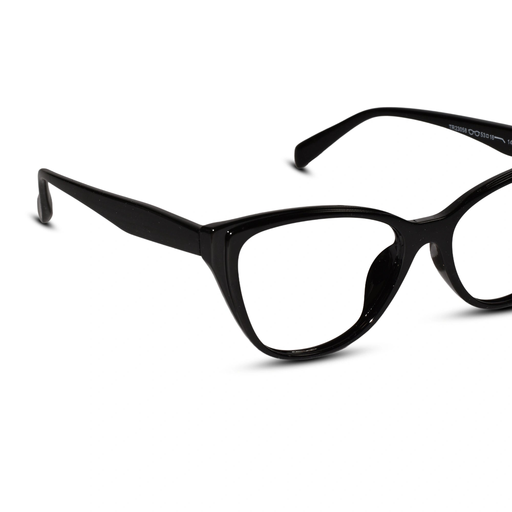 Vintage Black  Cateye Eyeglasses For Women LKE23058-BLK