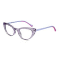 Vintage Crystal Purple Cateye Eyeglasses LKE2338-PURPL