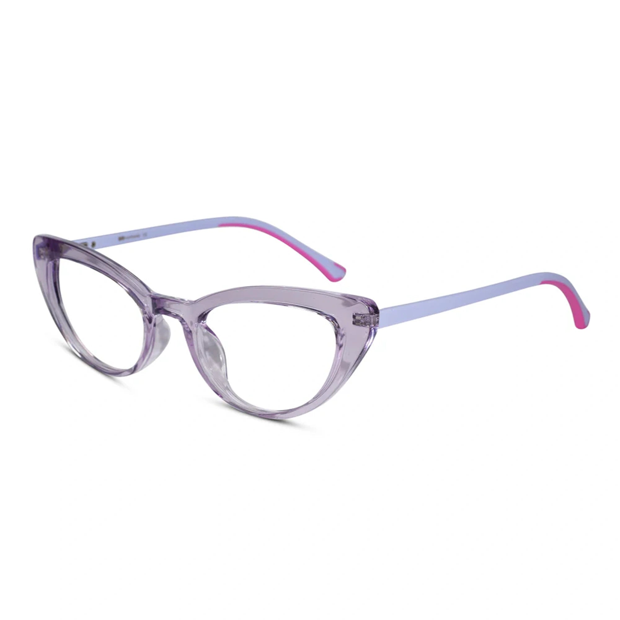 Vintage Crystal Purple Cateye Eyeglasses LKE2338-PURPL