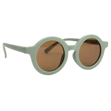 Vintage Round Sunglasses For Kids LKSK83108-GRN