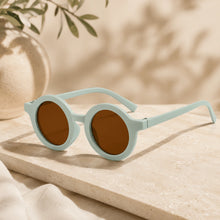 Vintage Round Sunglasses For Kids LKSK83108-GRN