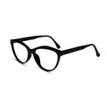 Vintage Shiny Black Cat Eye Eyeglasses LKE20383-BLK