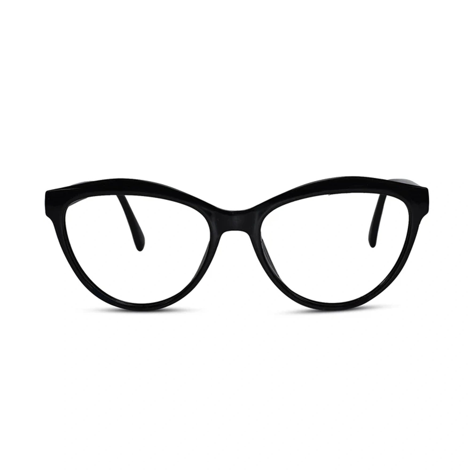 Vintage Shiny Black Cat Eye Eyeglasses LKE20383-BLK
