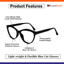Vintage Shiny Black Cat Eye Eyeglasses