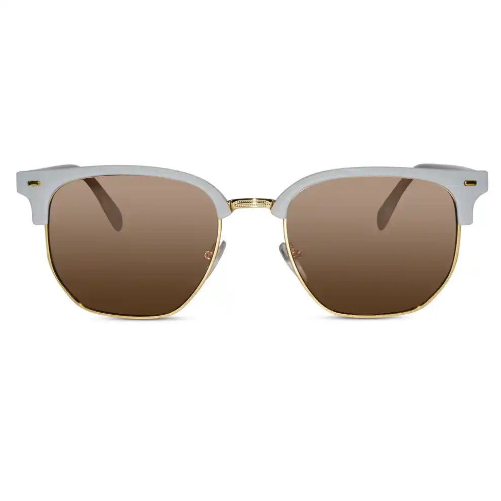 Black Golden  Clubmaster Sunglasses For Women & Men