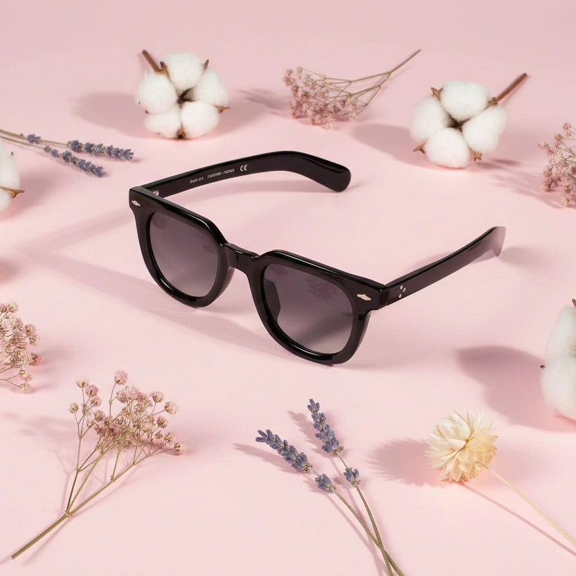 Wayfarer Black Sunglasses for Unisex LKS6508-BLK