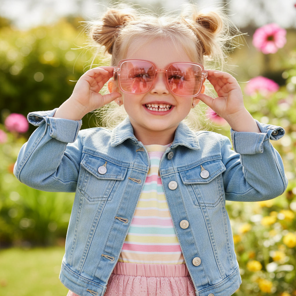Wayfarer Pink Sunglasses For Girls LKSK2963-PNK