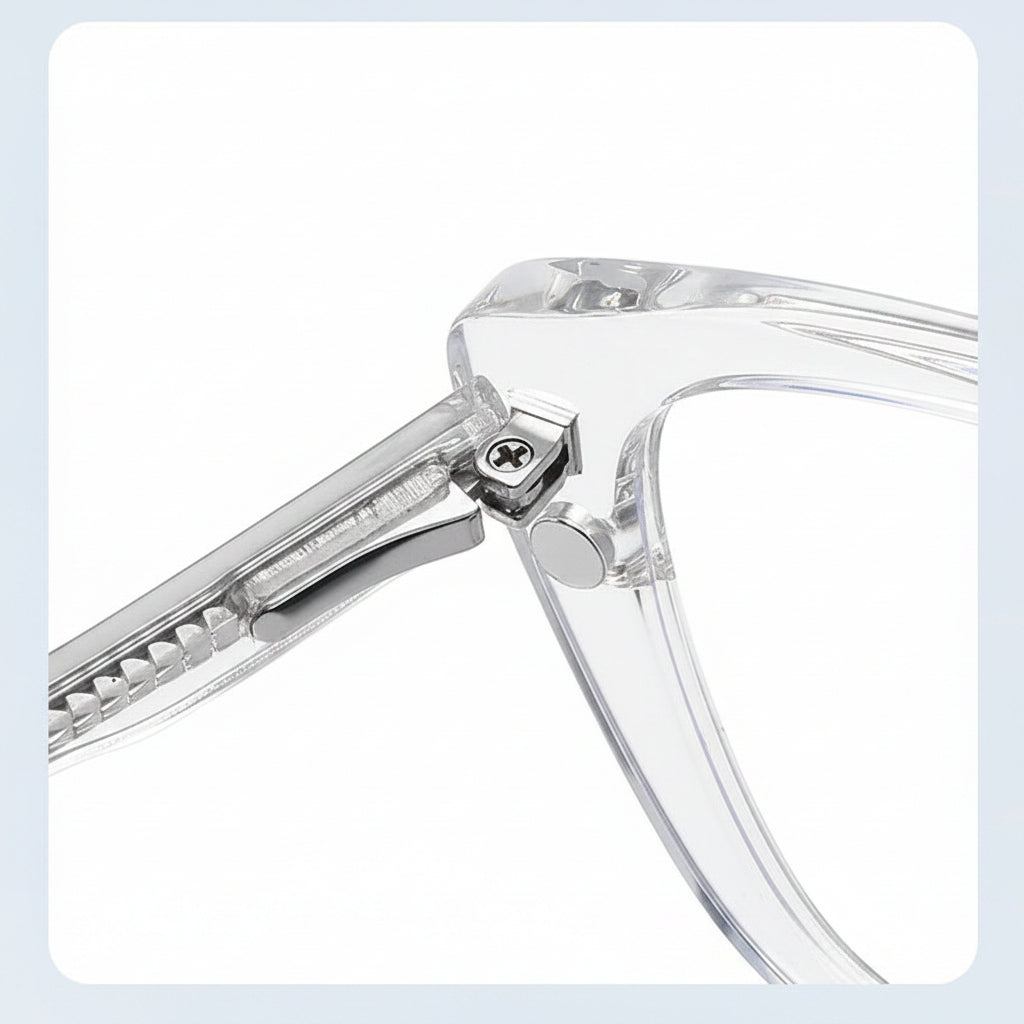 5 in 1 Clip On Cateye  Eyeglasses For Women