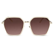 White Oversize Square Sunglasses For Women