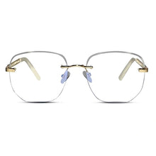 White Frameless Designer Eyeglasses For Women