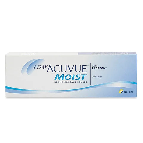 Acuvue 1 Day MOIST Daily Disposable Contact Lenses 30 lens box