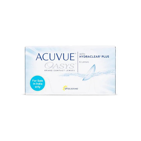 ACUVUE OASYS with HYDRACLEAR Plus Bi weekly Contact Lenses 6 lens box