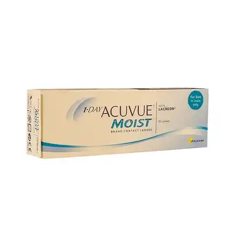Johnson Johnson Acuvue Moist Dailies Contact Lenses - 30 Lens Pack with BC 9 00