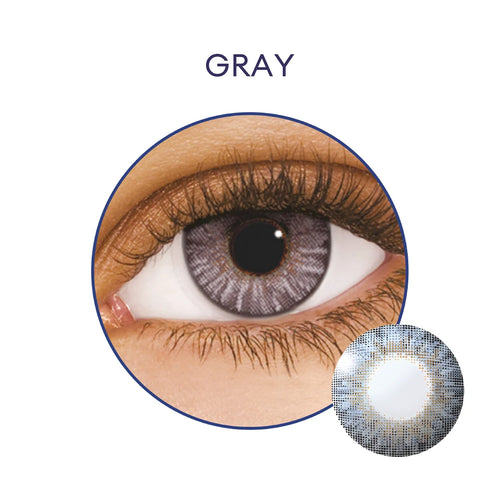 Air Optix Freshlook Colors Power Contact Lens Gray Lens 2 Box