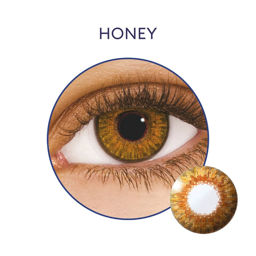 Air Optix Colors Power Contact Lens Honey Lens Box