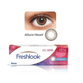 Premium quality Methafilcon A material on Alcon Freshlook Allure Hazel Powered Daily Lenses for a fresh feel all day.