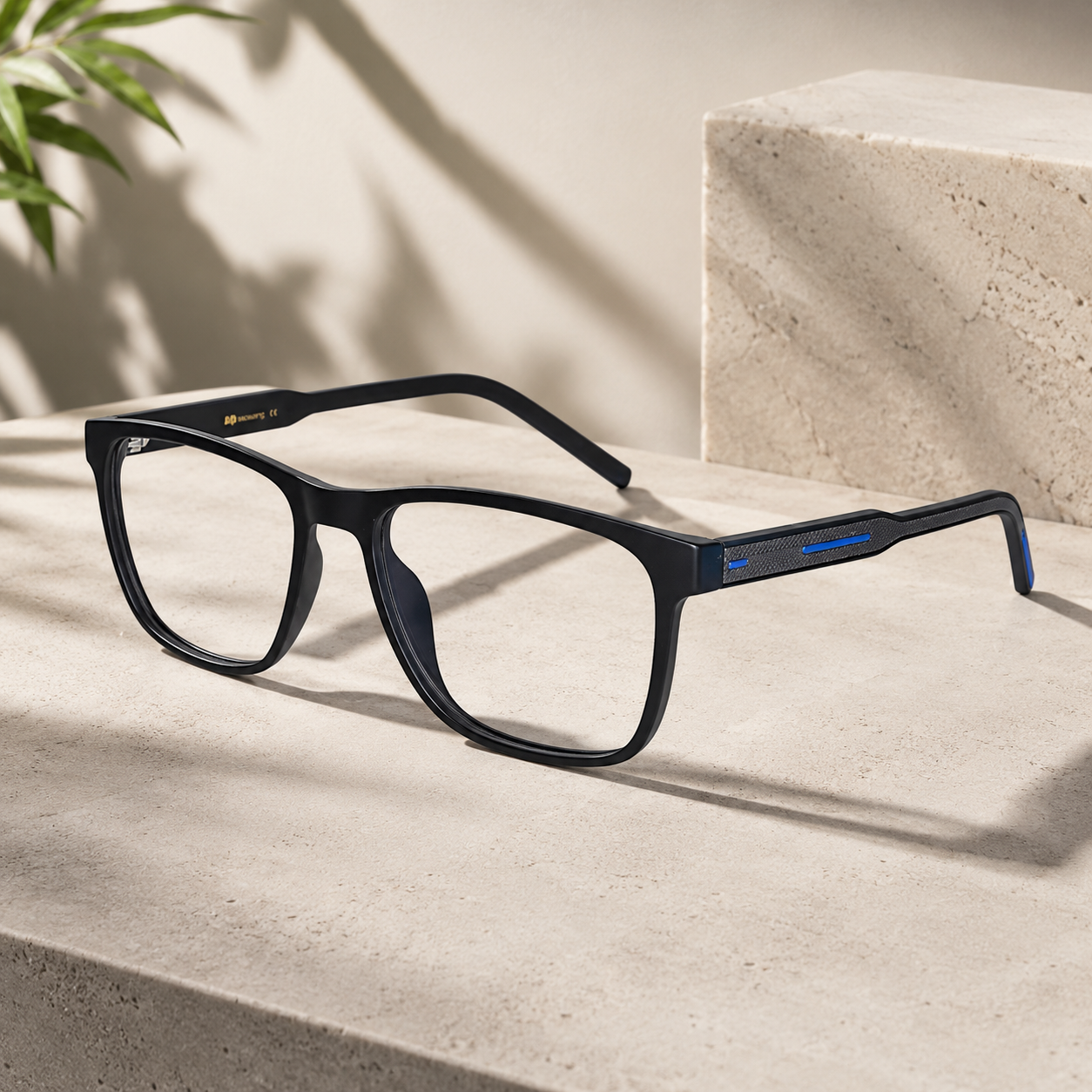 Matt Blue Rectangle Eyeglasses LKE2804-BLU