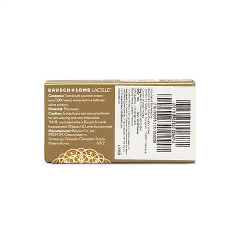 Bausch & Lomb Lacelle Premium Blue monthly color contact lens 1 lens box – vibrant blue tone cosmetic lens for clear vision