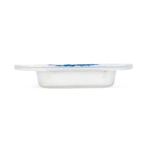 Side view of Bausch & Lomb Optima 38 yearly wear contact lens box – 1 lens per box for long term clear vision