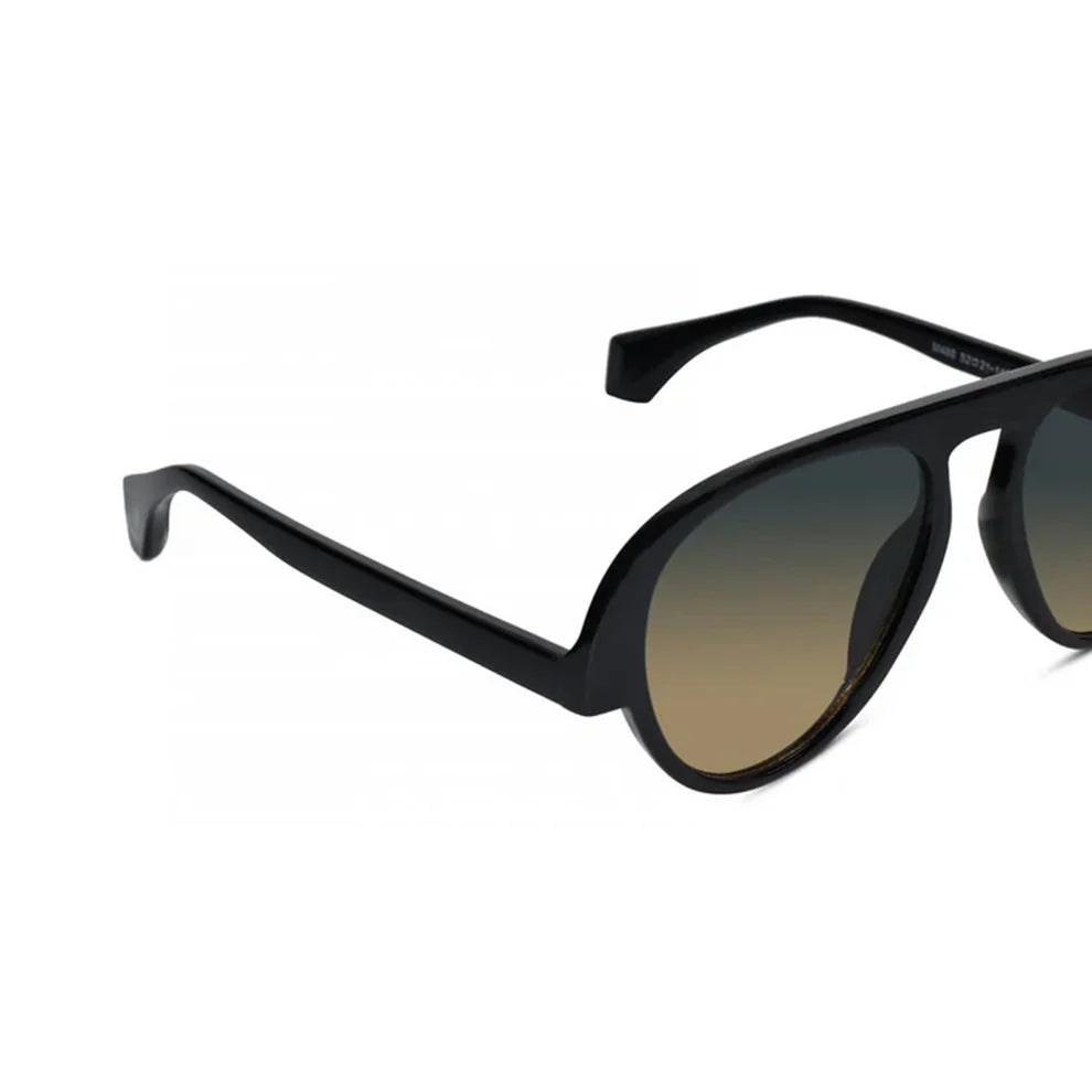 Dual Tone Stylish Avaitors  Brown Sunglasses