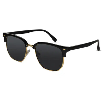 Vintage Animal Print Clubmaster Sunglasses