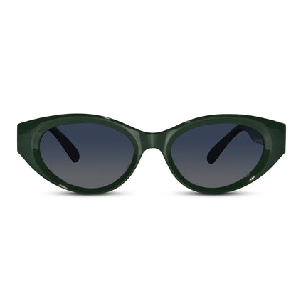 White Matt Cat Eye Sunglasses For Women