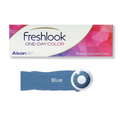 Try Alcon FreshLook One Day blue color daily disposable contact lenses 10 lens box. Expire in 1 year and usage upto 8 hours