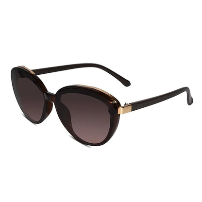 Designer Cat Eye Black-Green Sunglasses For Women