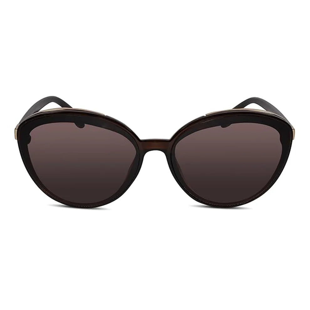 Designer Cat Eye Black-Green Sunglasses For Women