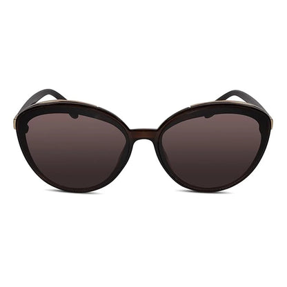 Designer Cat Eye Black-Green Sunglasses For Women