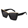 RoyalGaze | Black Oversize Cateye Sunglasses For Women ELS98059-BLK