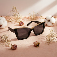 RoyalGaze | Black Oversize Cateye Sunglasses For Women