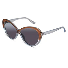 Oversize Dual Tone Cateye Sunglasses For Women