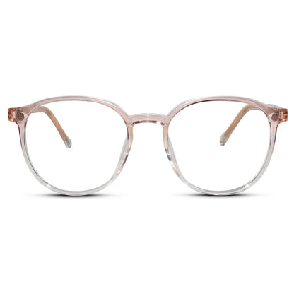Clip on round eyeglasses for men & women