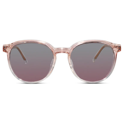 Clip on round eyeglasses for men & women