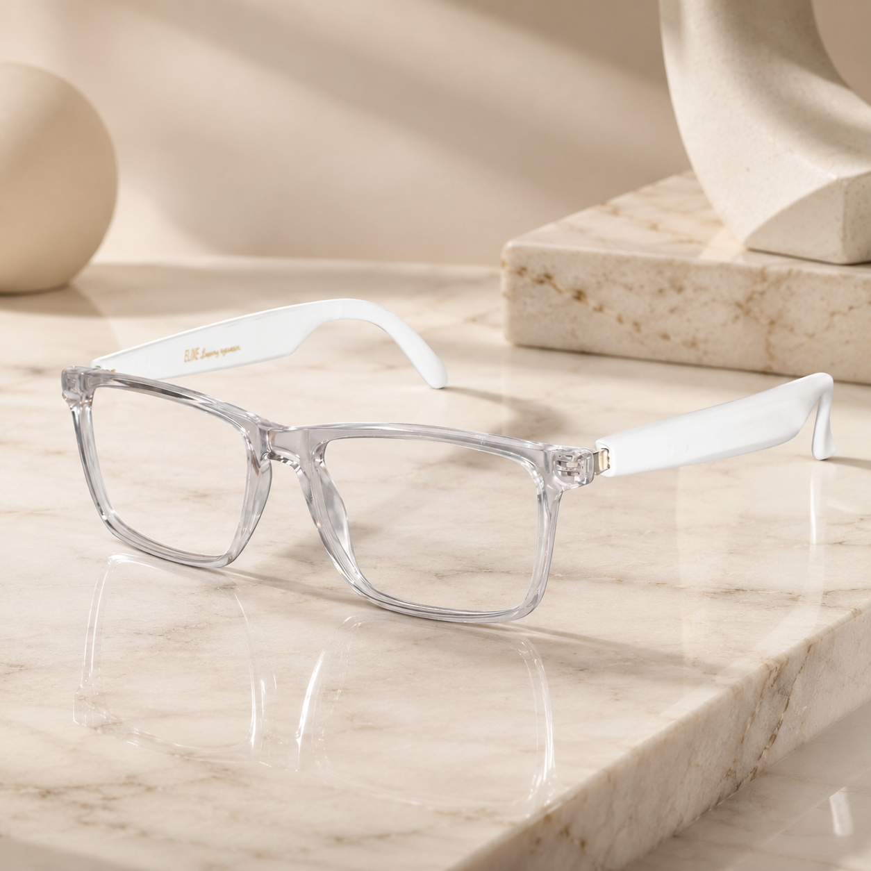 Bluetooth Smart  Eyeglasses For Men & Women ELE333-17-WHT
