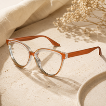 Orange Cateye Computer glasses For Women