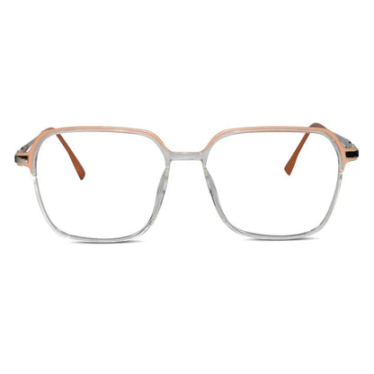 Dual Tone Matt Pink with Shiny Grey Oversize Eyeglasses