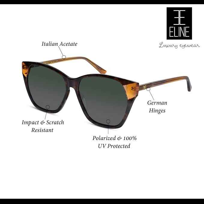 Luxury Brown Cat eye sunglass For Women